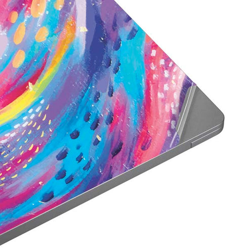 Rainbow Wave Brush Stroke by Etta Vee Laptop Skins